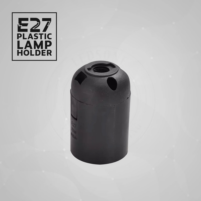 Zwarte schroef E27 gloeilamp lamphouder basis hanger socket