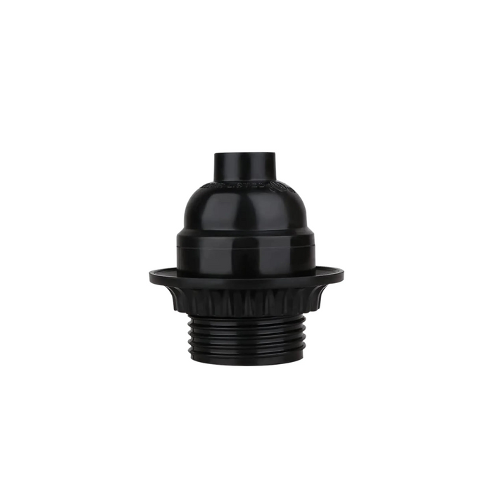 E27 Light Bulb,Pendant Socket Holder Edison Screw Black Plastic Lamp holder