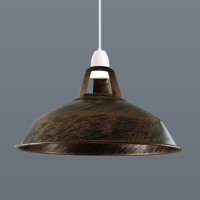 Metal Ceiling Vintage Industrial Loft Style Pendant Lighting Lampshade in Colour