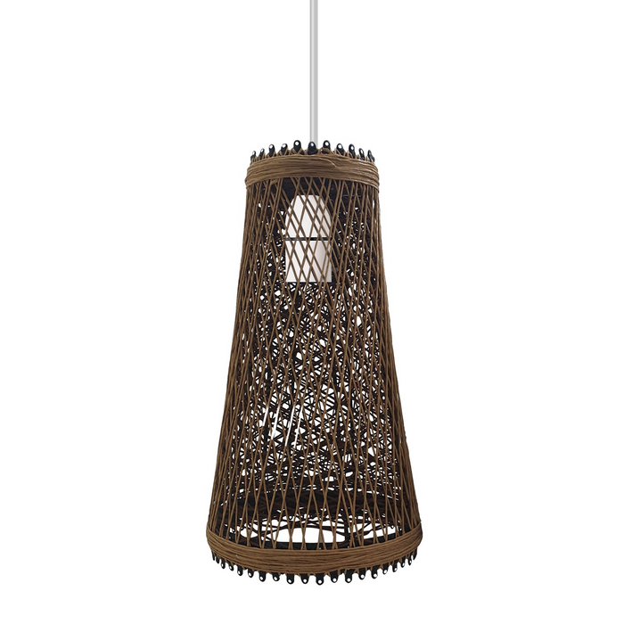 1cm Hole E27 Base Rattan Wicker Wood Pendant Lighting Ceiling Shade