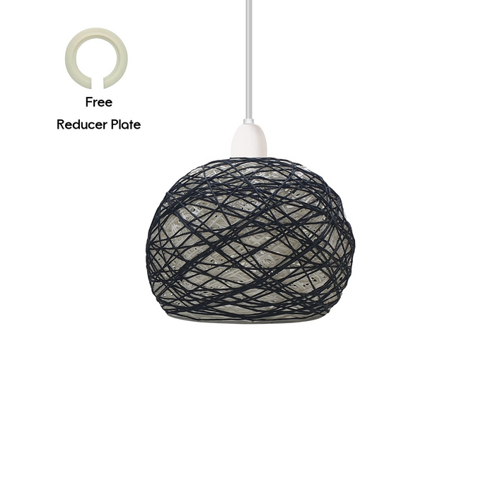 Woven Pendant Lamp Simple Pendant Shade Suspension Lamp Cage