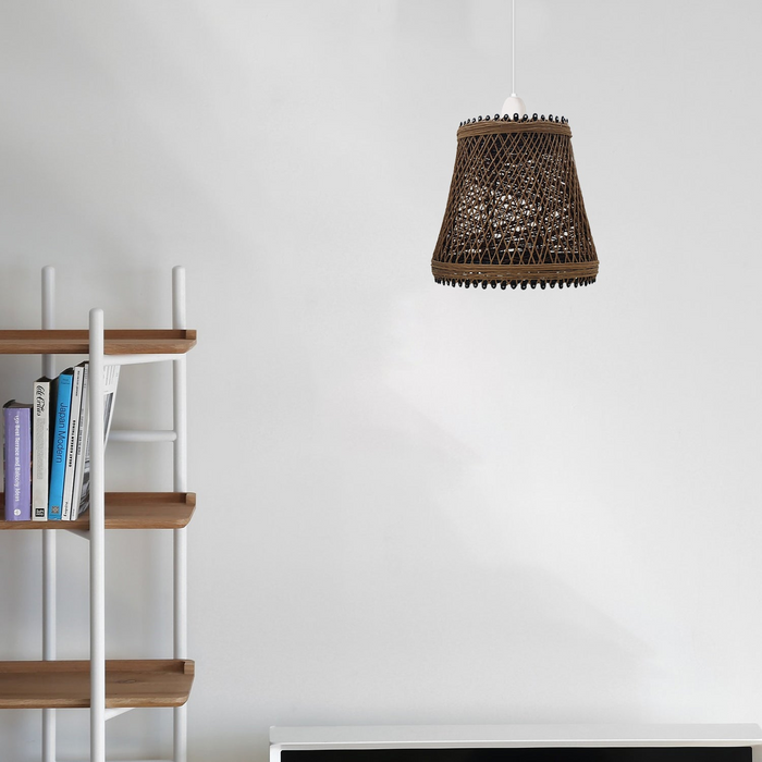 Nest Bird Cage Pendant Lights Woven Rattan Creative Lamp Cage