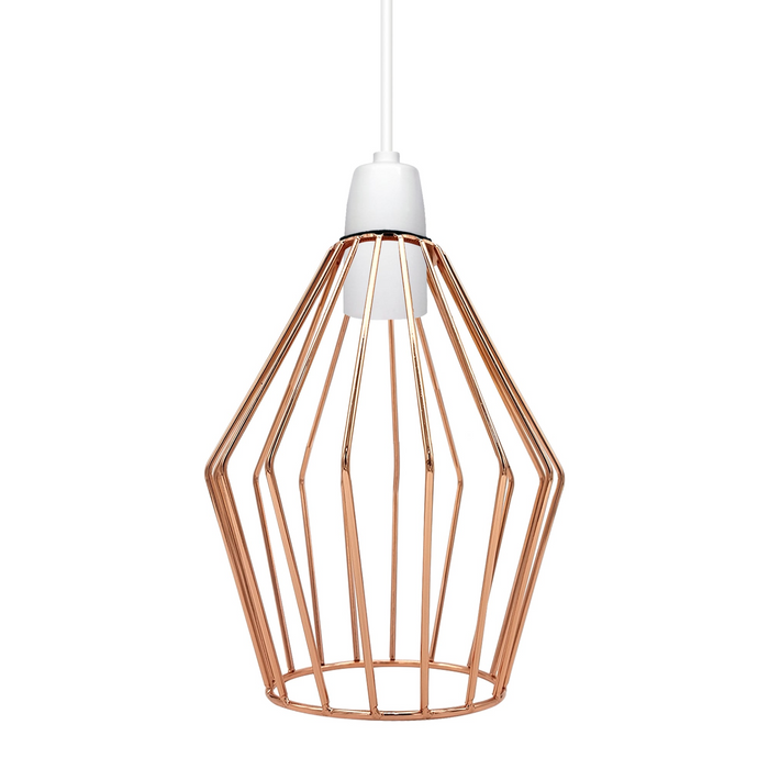 Metalen draadkooi plafondlamp Geometrische hanglamp schaduw