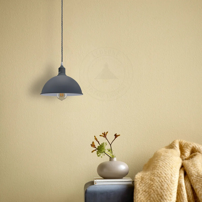 30cm Gray Metal Dome Pendant Light