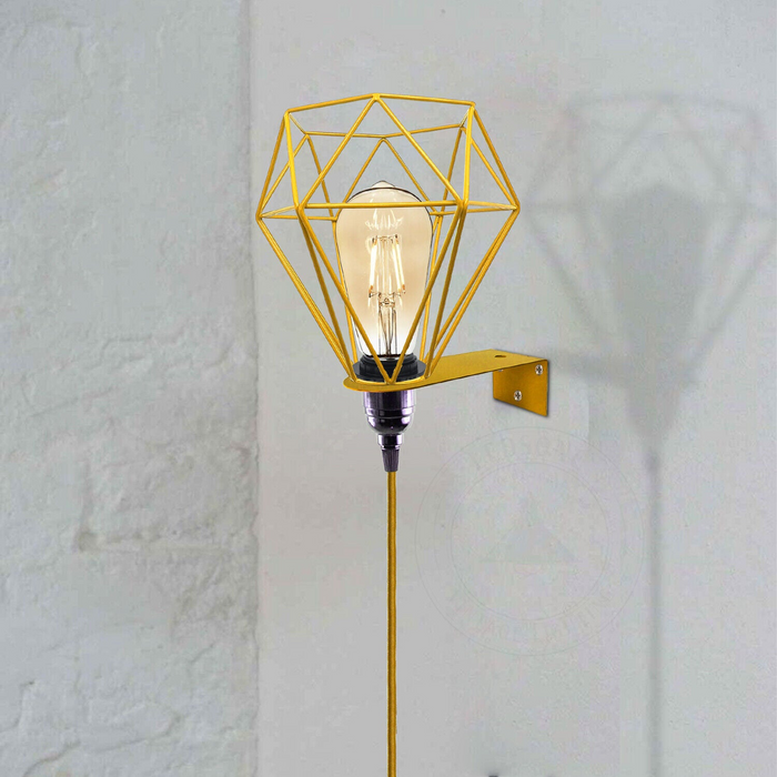 Vintage industriële wandlampen retro-stijl plug-in schans metalen armatuurlamp