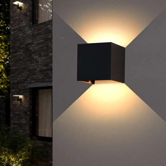 Modern 10W LED Wall Light Fixture with PIR Motion Detector Up Down Sconce Lamp Indoor Outdoor