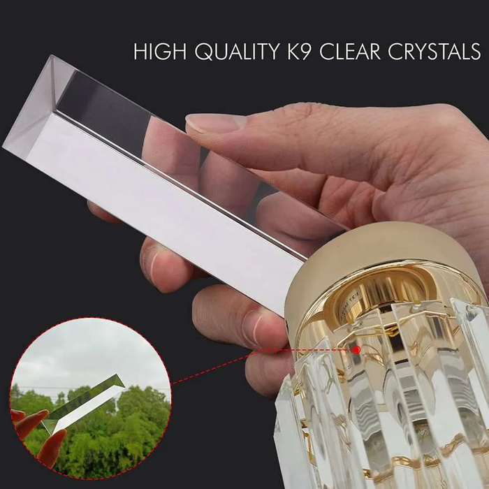 Crystal Semi Flush E27 Ceiling Light Fixture Round Fitting Chandelier Lamp