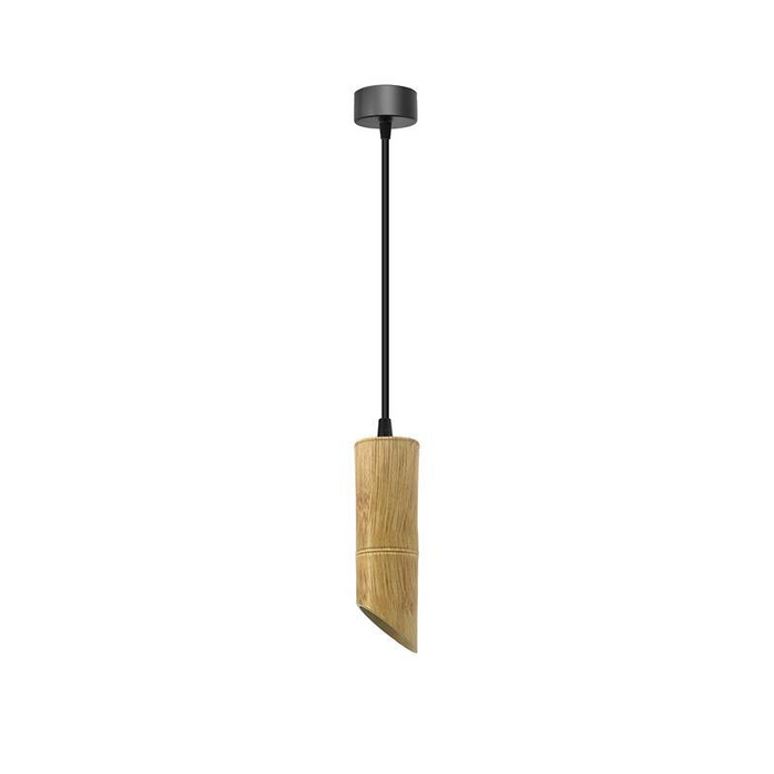 Bamboo Pendant Light | Modern Hanging Fixture Nordic | Long Tube Hanging Lamp Bamboo | GU10 Pendant Light