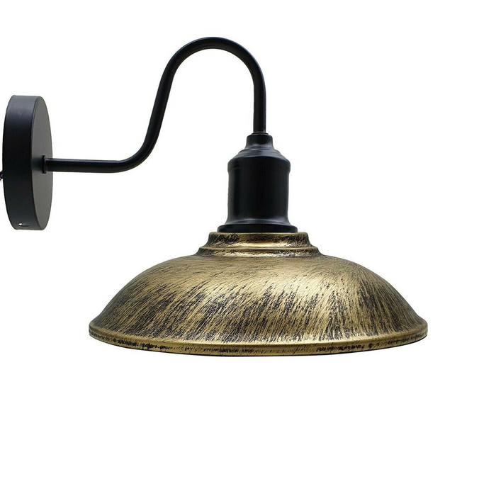 Brushed Brass Metal Wall Lights Industrial Style