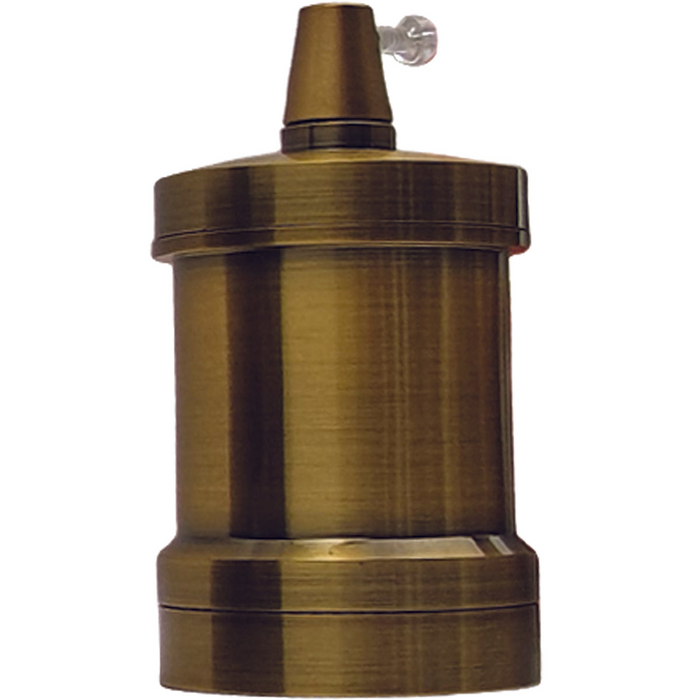 Edison E27 Copper Light Bulb Holder Metal Screw Cap Industrial Lamp Antique Style