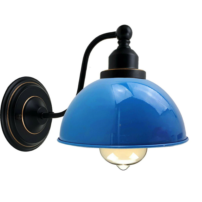 Vintage wandlamp | Gen | Metalen koepel | Rood | E27-lamp
