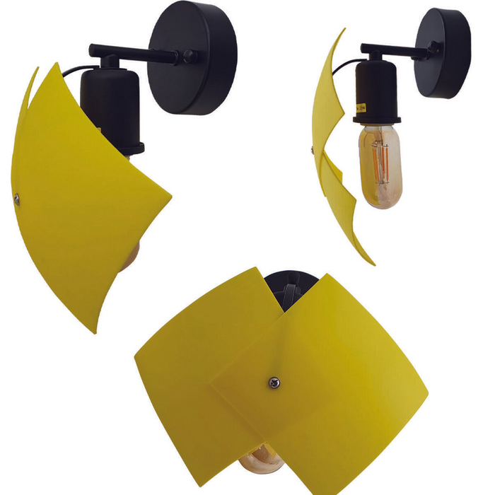 Moderne gele wandlamp binnen schans verlichting lamparmatuur met LED-lamp