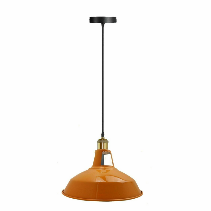 Retro oranje plafondlamp | Wandlampenkap hanglamp