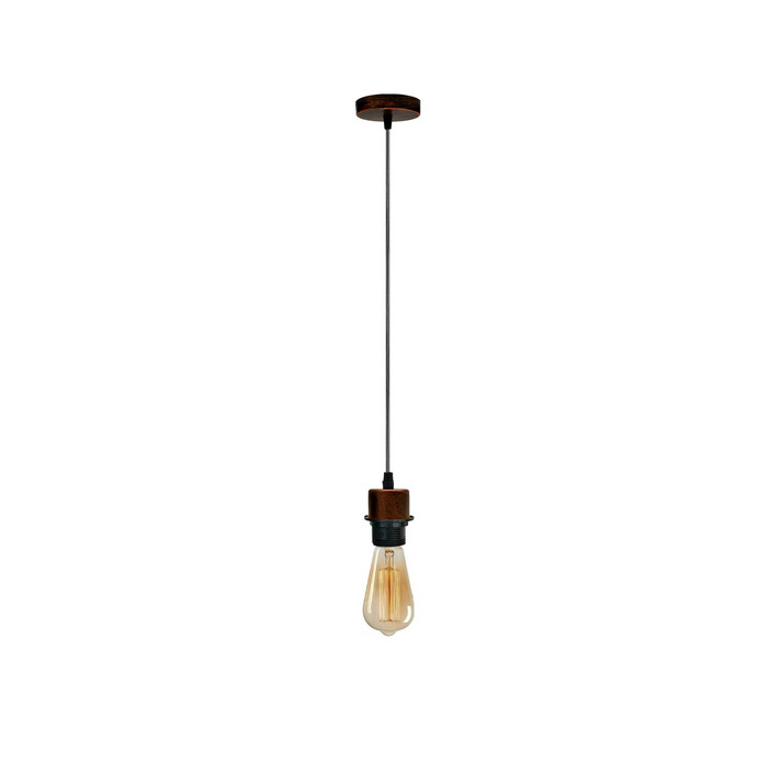Black Pendant Light, E27 Lamp Holder Ceiling Hanging Light, With PVC Cable