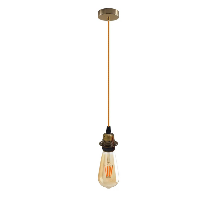 Vintage Industrial Black Pendant Light,Lamp Holder Ceiling Hanging Light