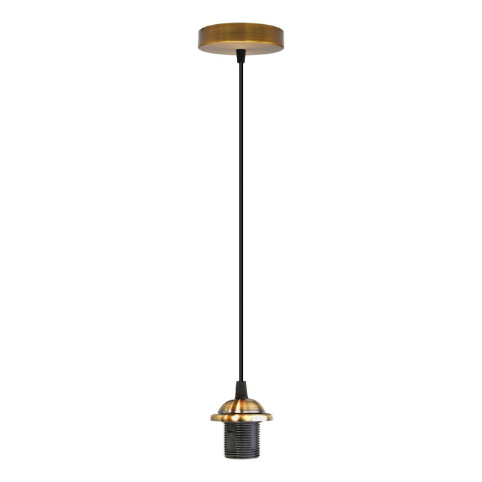 Zwarte E27 PVC plafondrozet hanglamp