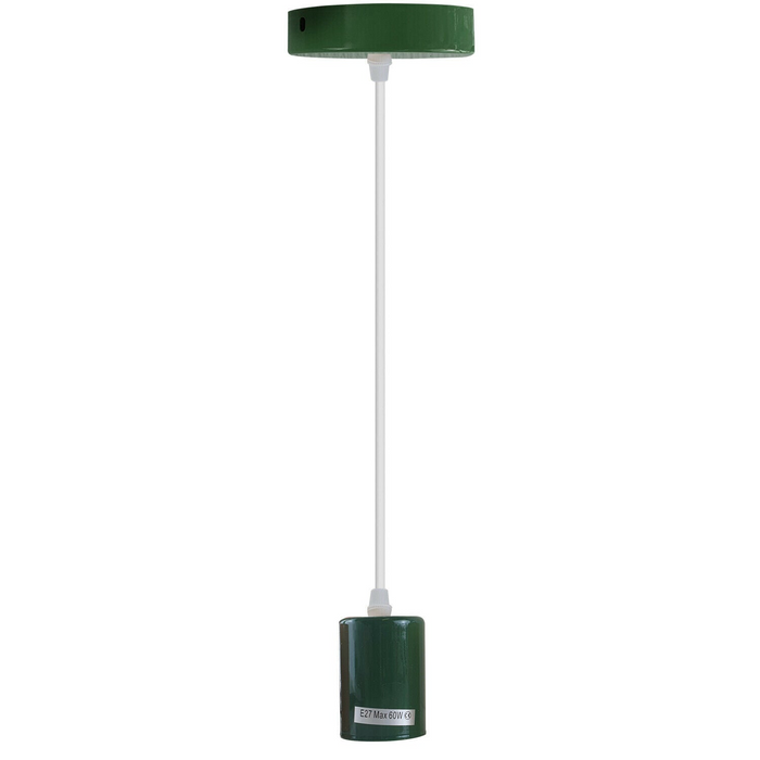 Orange E27 Ceiling Light Fitting Industrial Pendant Lamp Bulb Holder