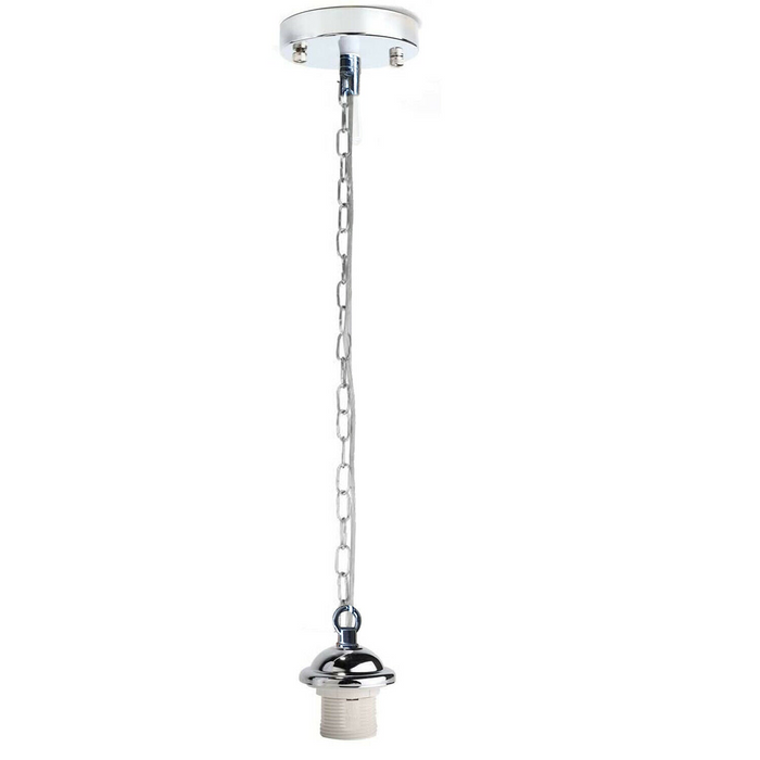 Various colour Metal Ceiling E27 umbrella Lamp Holder Pendant Light With Chain