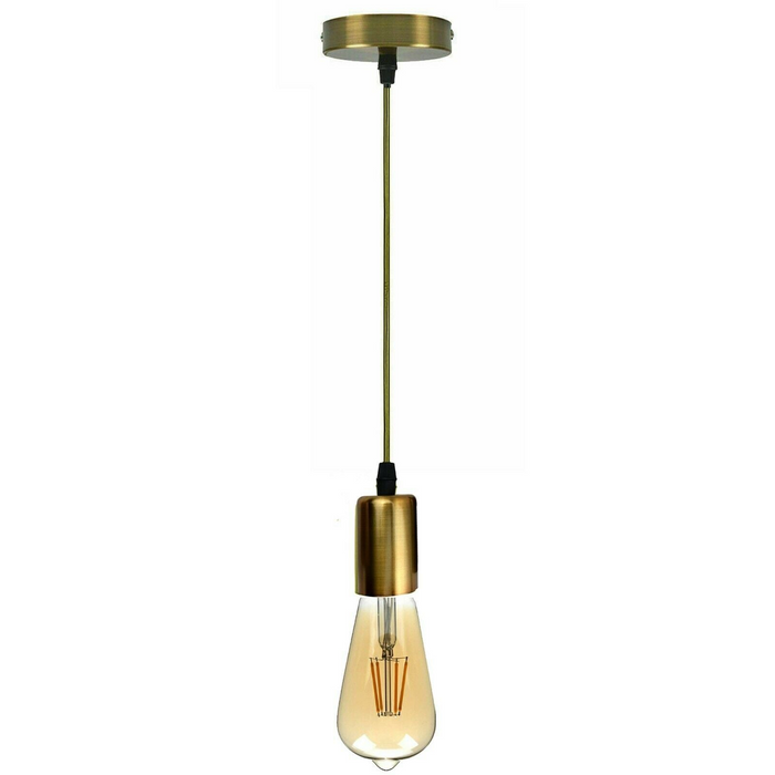 Vintage E27 Fitting Suspension Light Base Copper Lamp Holder Ceiling Pendant Lights