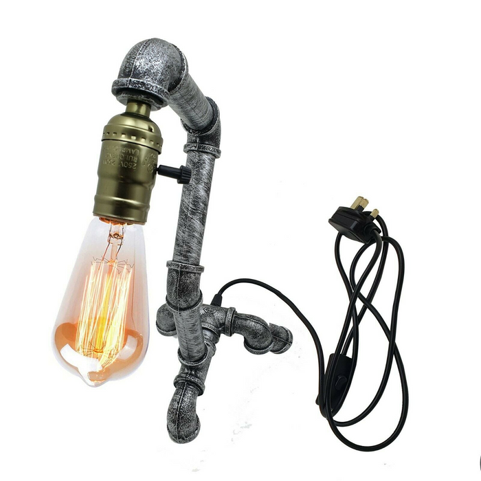 Geborsteld Koper Waterpijp Lampen E27 Tafelbinnenverlichting