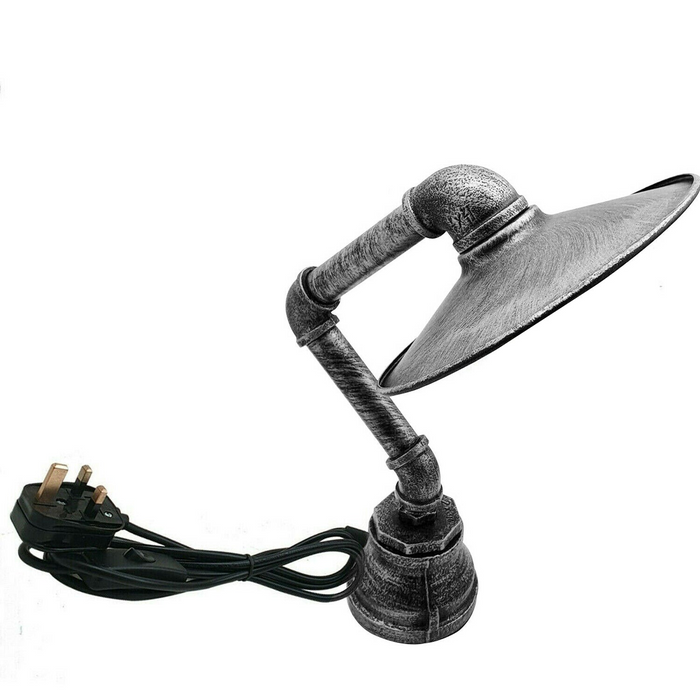 Industriële tafellamp | Dreef | Pijpverlichting | Zwart
