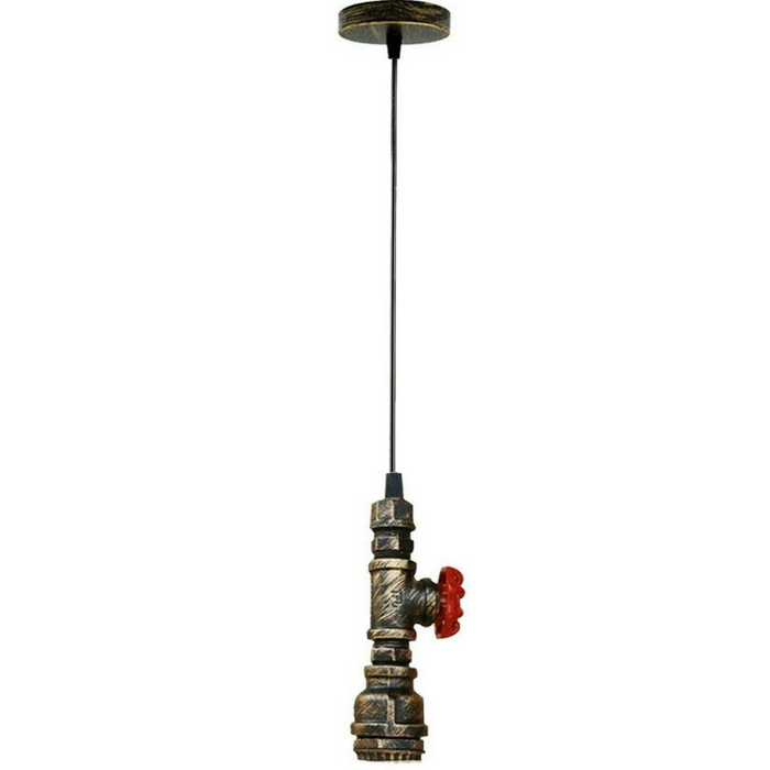 Chandelier Ceiling Light Water Pipe E27 Loft Pendant Light with FREE Bulb