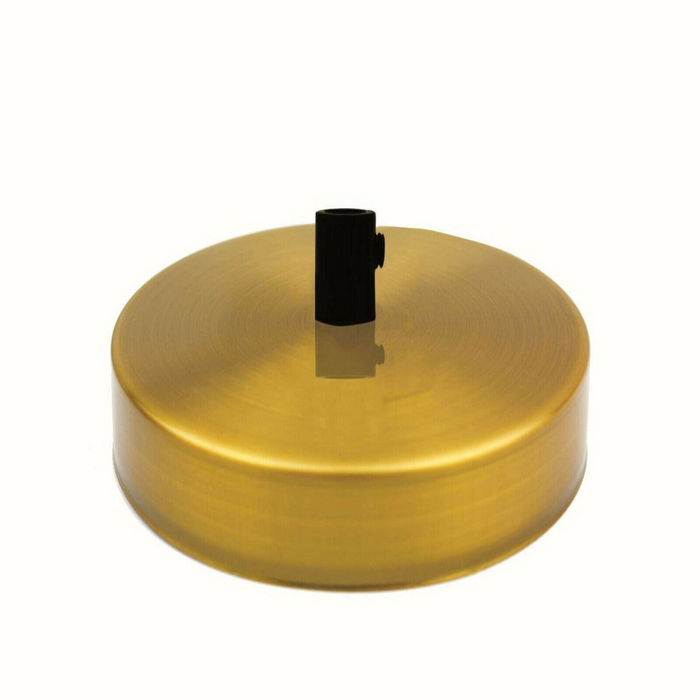 Industrial vintage 1 Outlet Yellow Brass Metal Ceiling Rose 120x25mm