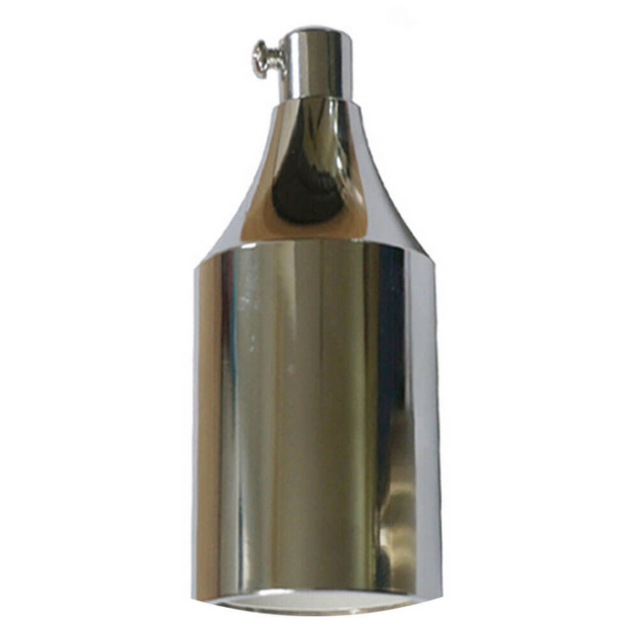 Chrome ES E27 Lamp Bottle Shape Bulb Holder