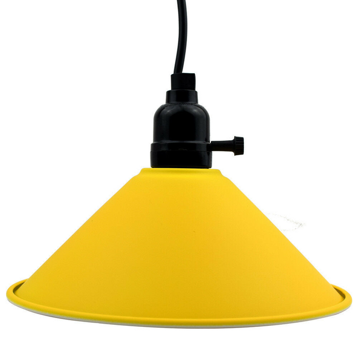 Moderne plafond gele hanglamp lampenkap kroonluchter