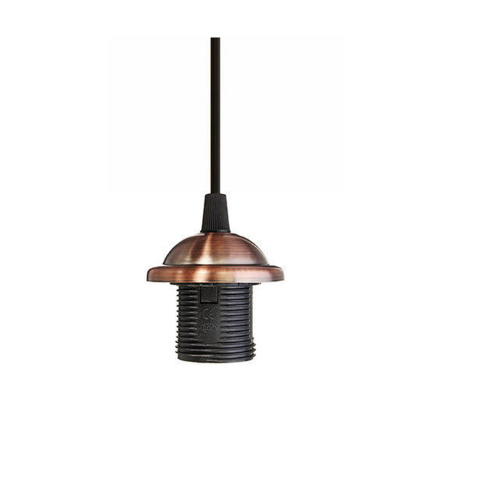 Koperen E27 PVC plafondrozet hanglamp