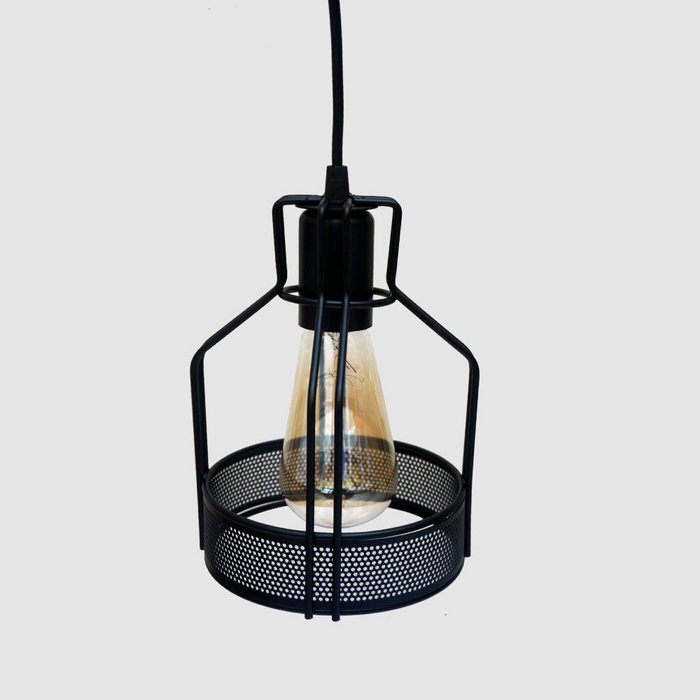 Guard Light Wire Ceiling Industrial Black Chandelier Pendant