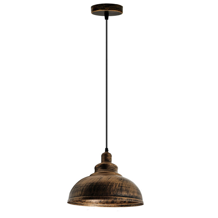 Geborsteld koperen loft industriële kroonluchter plafondlamp hanglamp