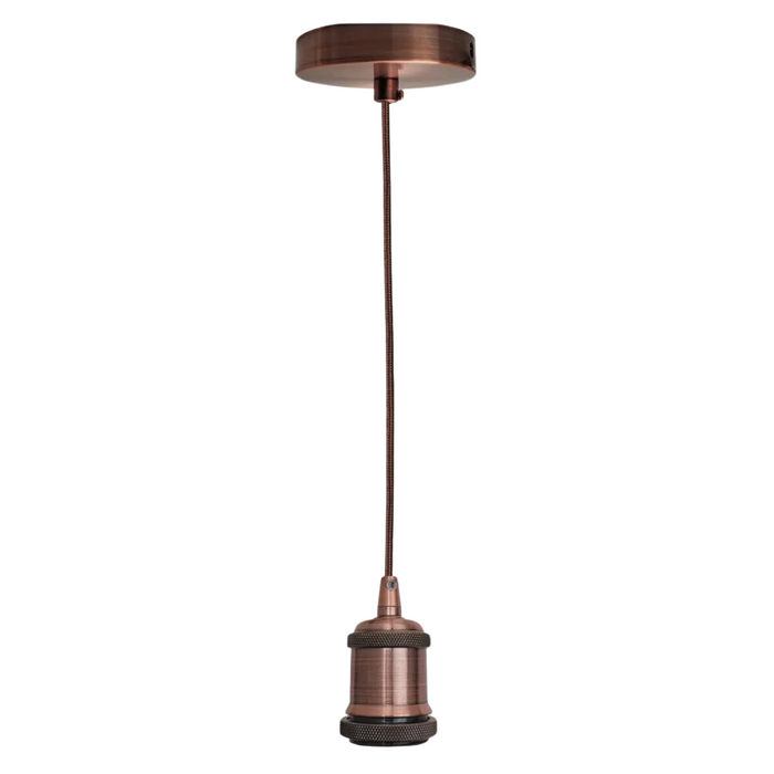 1m Pendant Light E27 Base Copper Holder