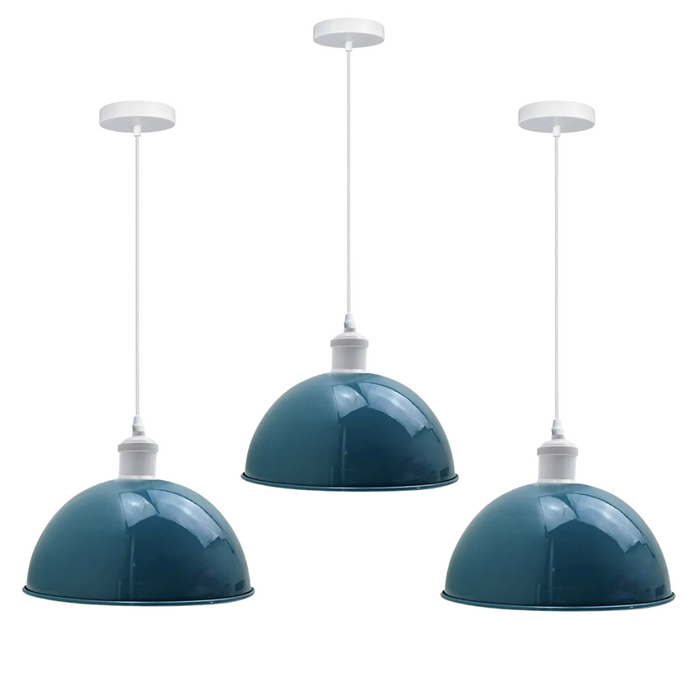 3 Pack Vintage Industrial Ceiling Pendant Light Retro Loft Style Metal Shade Lamp