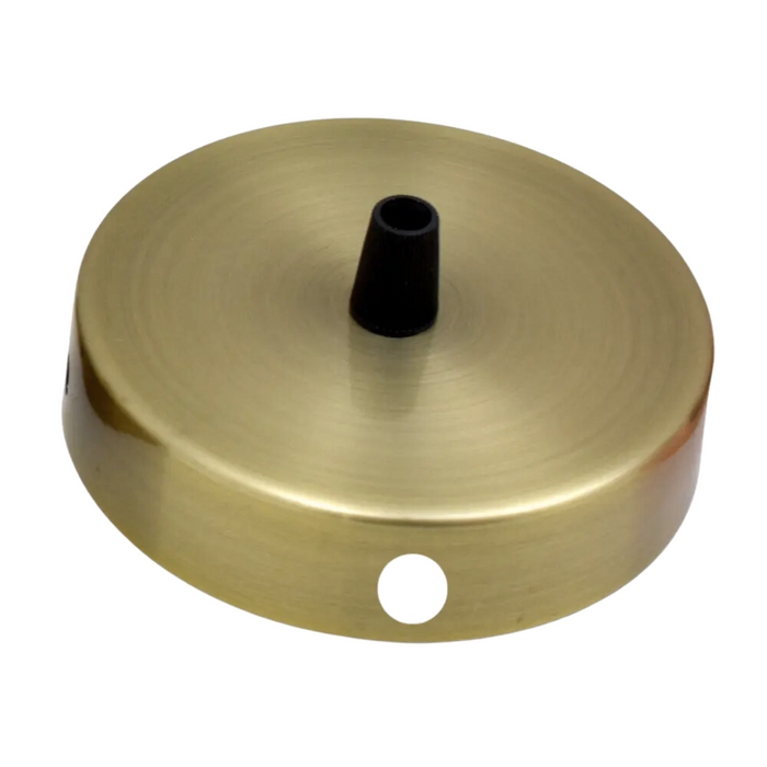Green Brass Side Fitting 100mm Ceiling Rose