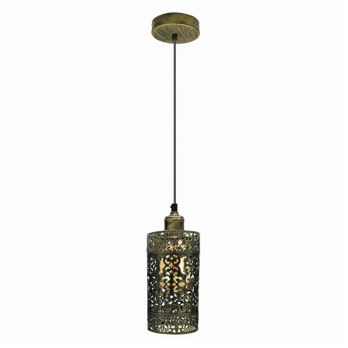 Industrial Pendant Light | Yael | Cage Light | 1 Way | Copper