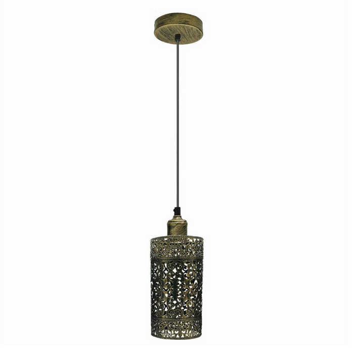 Industrial Pendant Light | Yael | Cage Light | 1 Way | Copper