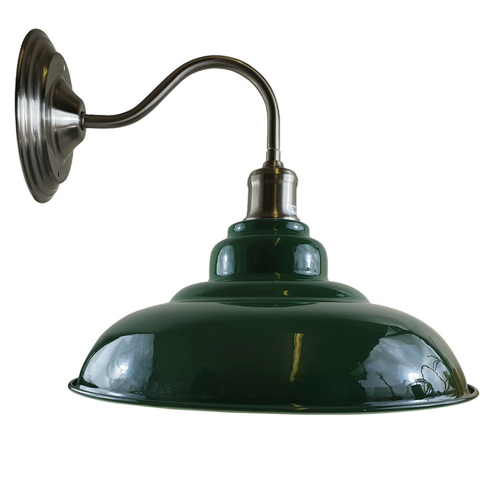 Orange colour Modern Industrial Indoor Wall Light Fitting Painted Metal Lounge Lamp