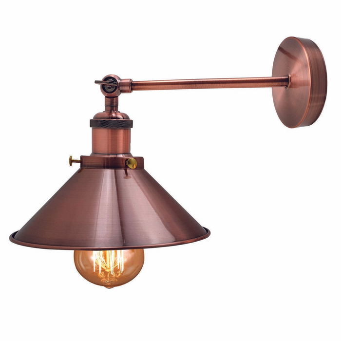 Vintage Wall Light | Jana | Irone Cone | Copper Coloured