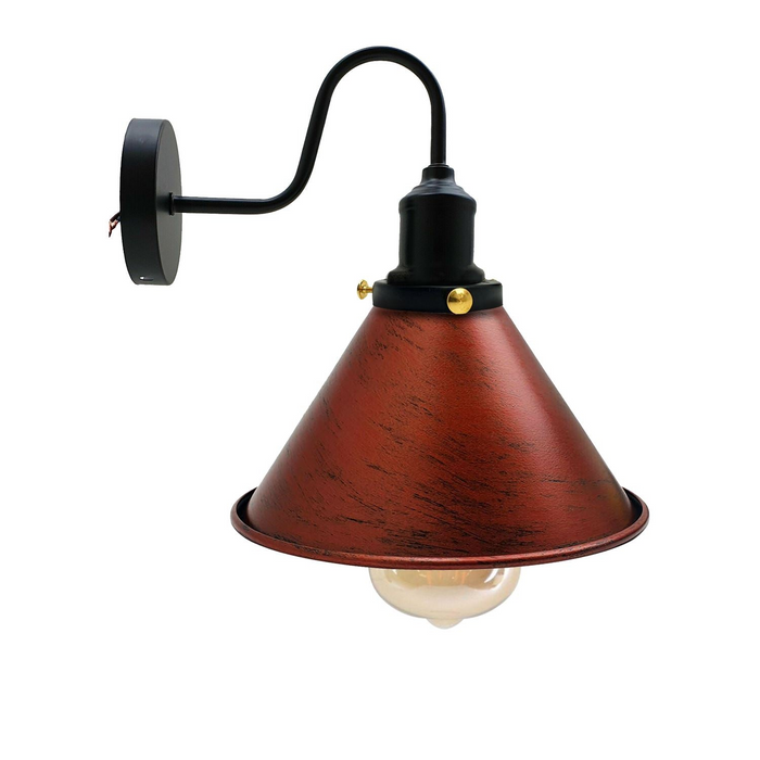 Industrial Metal Wall Light Fitting Vintage Cone shape Wall Sconce