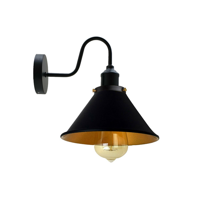 Industrial Metal Wall Light Fitting Vintage Cone shape Wall Sconce