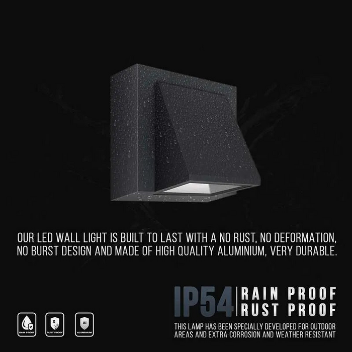 3W LED buitenwandlamp Aluminium Buitenkant IP54 Down Wandlamp