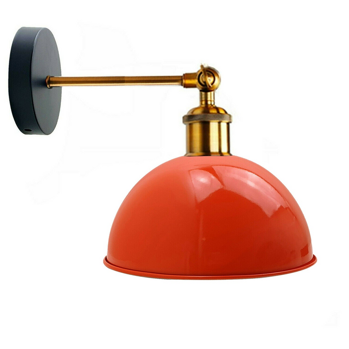 Red Modern Retro Style Glossy Wall Sconce Wall Light Lamp Fixture