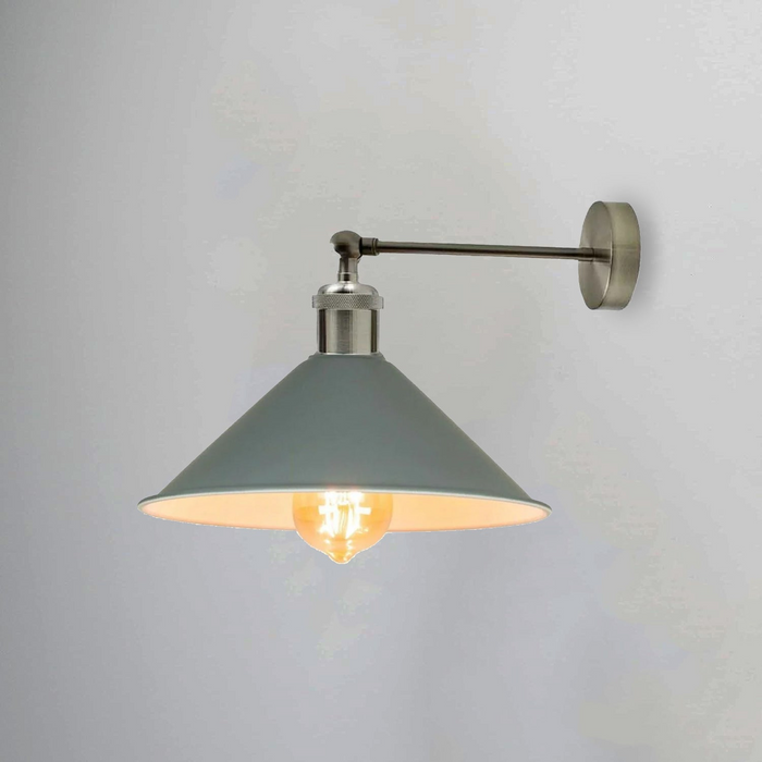 Industrial Grey Colour Wall Lamp Retro Light Vintage Wall Sconce Lights