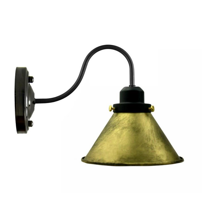 Modern Wall Light | Gia | Iron Cone | Black Coloured