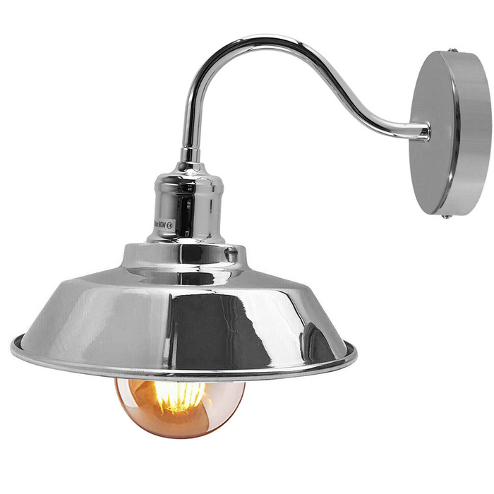 Chrome Wall Lights Sconces For Indoors Industrial Wall Mounted Light