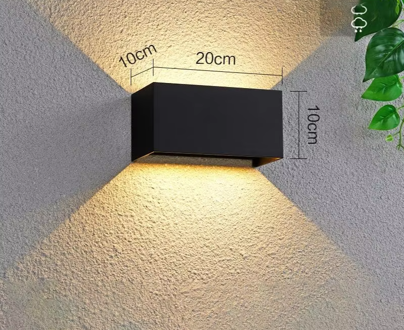 Modern 24W LED Wall Lamp – Waterproof Up & Down Lighting for Indoor & Outdoor Use, IP65 Aluminum Wall Light