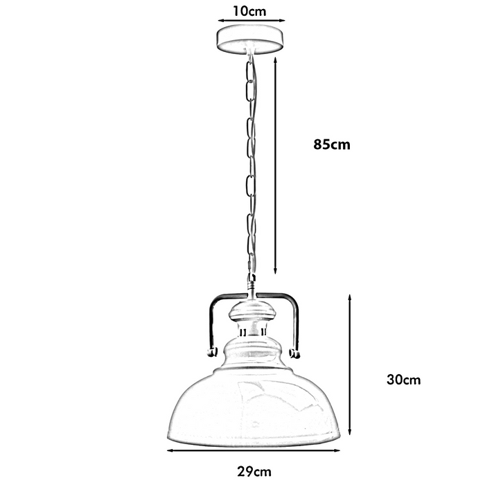 Industriële vintage retro binnen hangende metalen geborsteld koperen hanglamp E27 UK houder