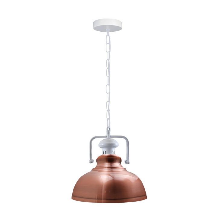 Industriële vintage retro hangende plafondlamp van metaal koper E27 UK houder