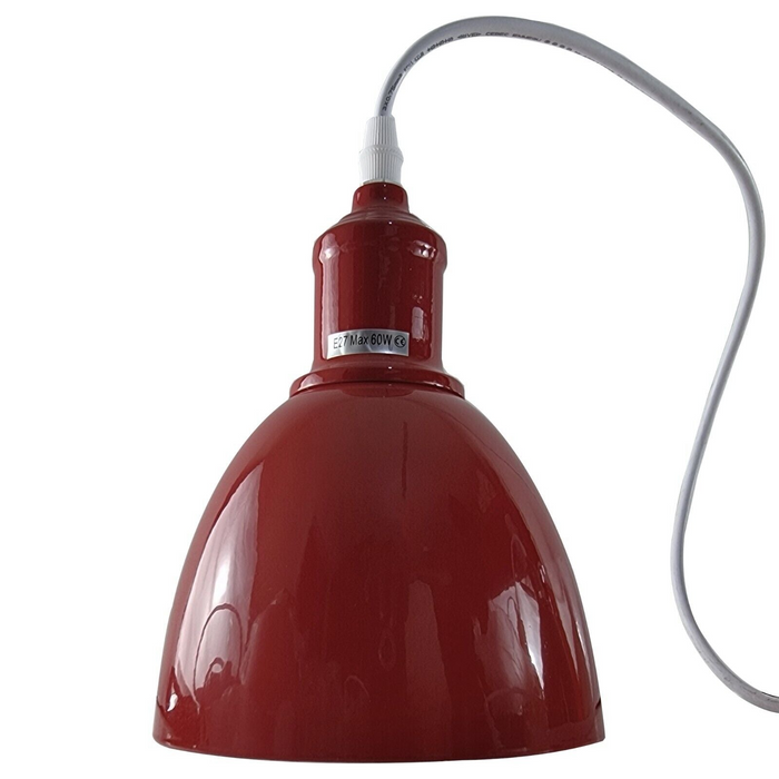 Industrial Modern Retro 3-way cluster Burgundy Ceiling Pendant Light with E27 Base